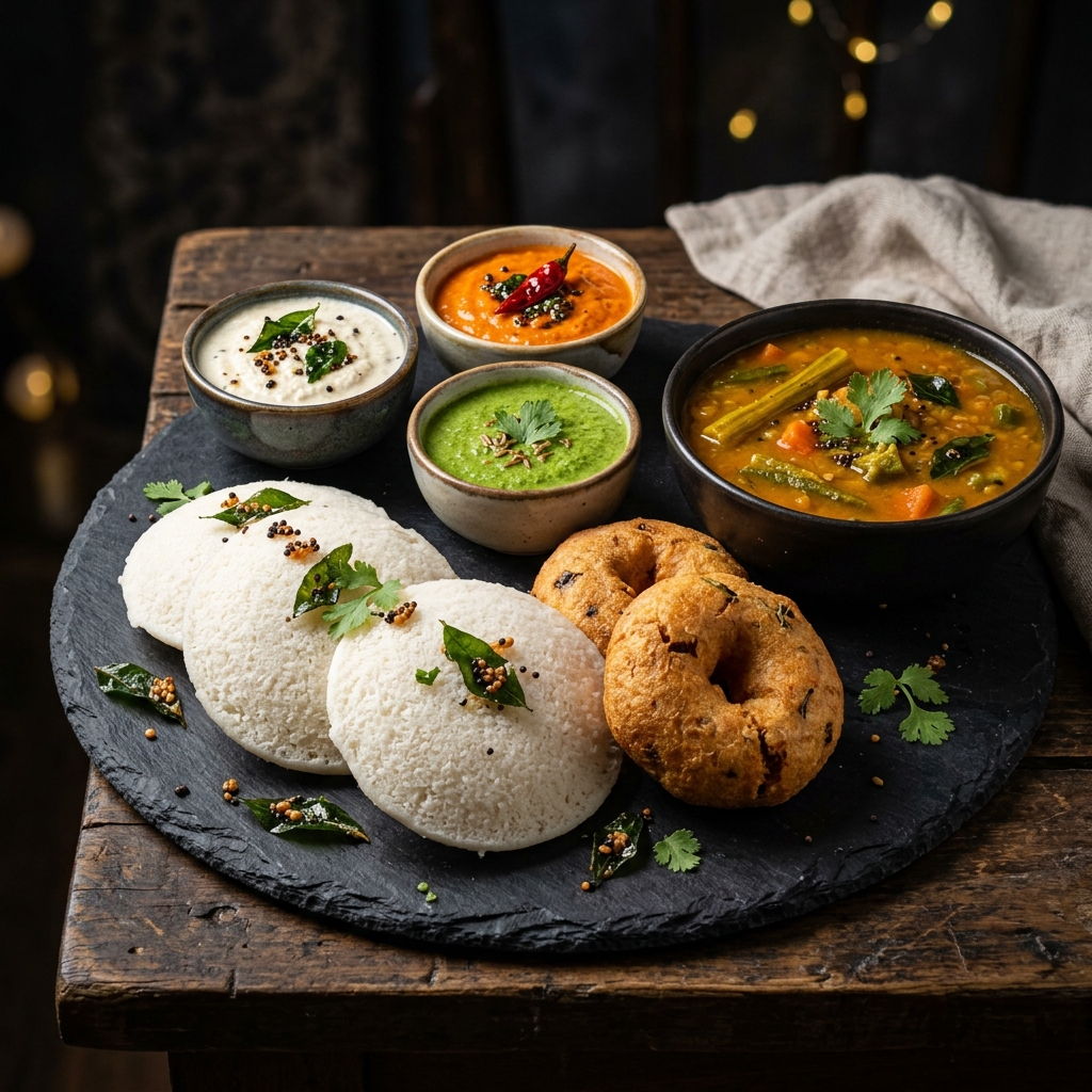 Idli Vada Platter